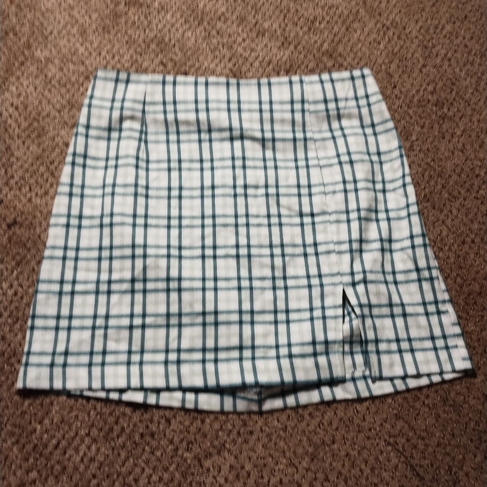 Plaid bodycon skrit
